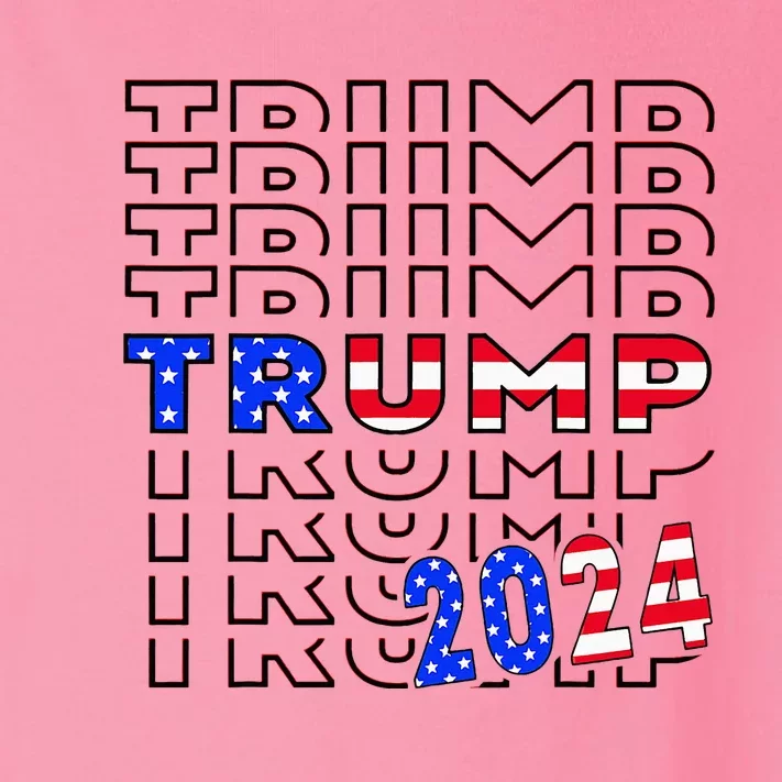 Trump Trump Trump 2024 Toddler Long Sleeve Shirt