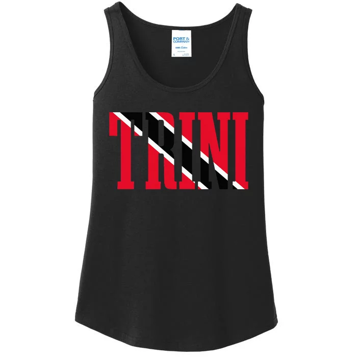 Trinidad & Tobago Trini Trinidadian Flag Pride Ladies Essential Tank