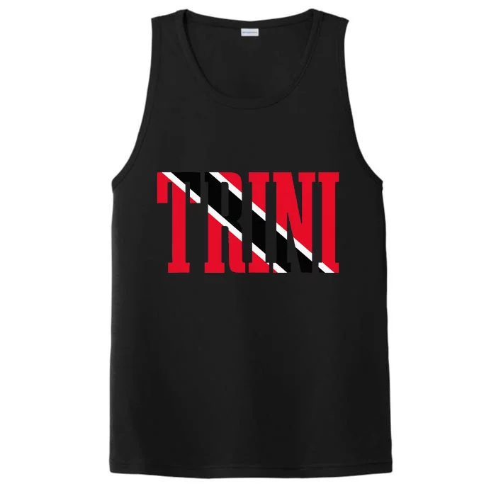 Trinidad & Tobago Trini Trinidadian Flag Pride Performance Tank