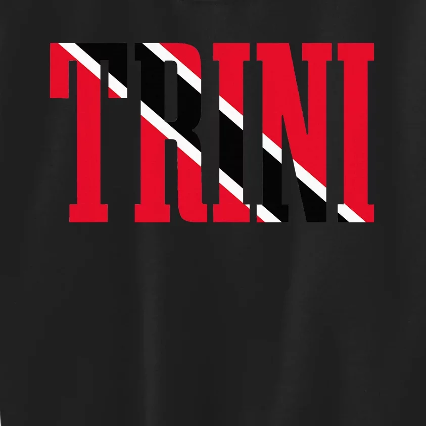 Trinidad & Tobago Trini Trinidadian Flag Pride Kids Sweatshirt