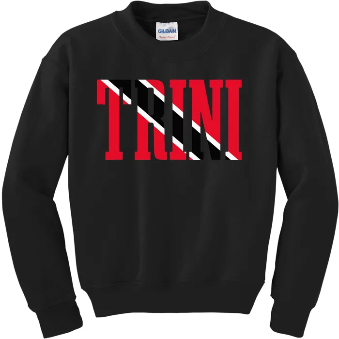 Trinidad & Tobago Trini Trinidadian Flag Pride Kids Sweatshirt