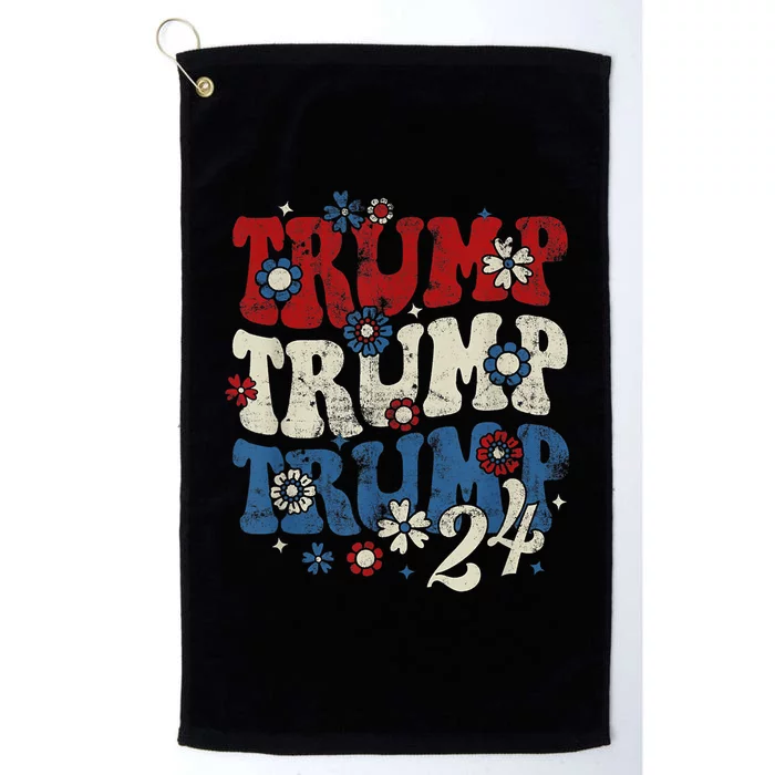 Trump Trump Trump 2024 Retro Groovy Platinum Collection Golf Towel