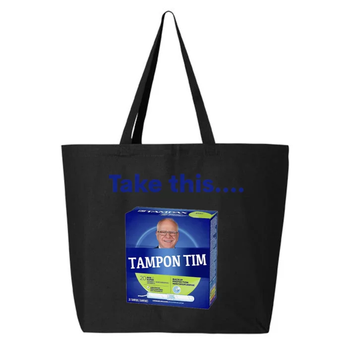 Tampontim Tampon Tim Funny KamalaS Vice President Tim Walz 25L Jumbo Tote