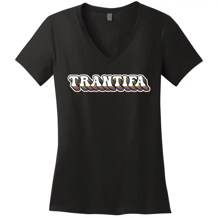 Trantifa Thegoodshirts Women's V-Neck T-Shirt