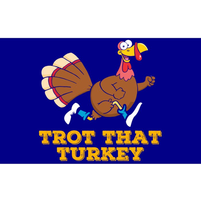 Trot That Turkey Runners Thanksgiving Marathon Running Gift Bumper Sticker