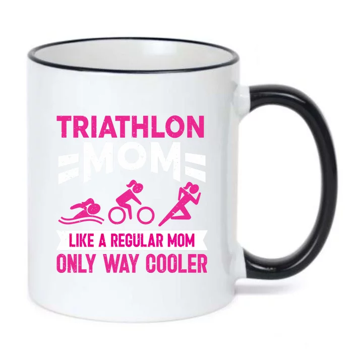 Triatlon Triathlete Triathlon Mom Gift Black Color Changing Mug