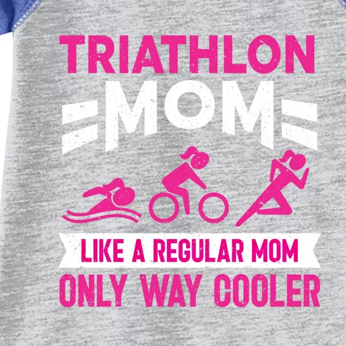 Triatlon Triathlete Triathlon Mom Gift Infant Baby Jersey Bodysuit