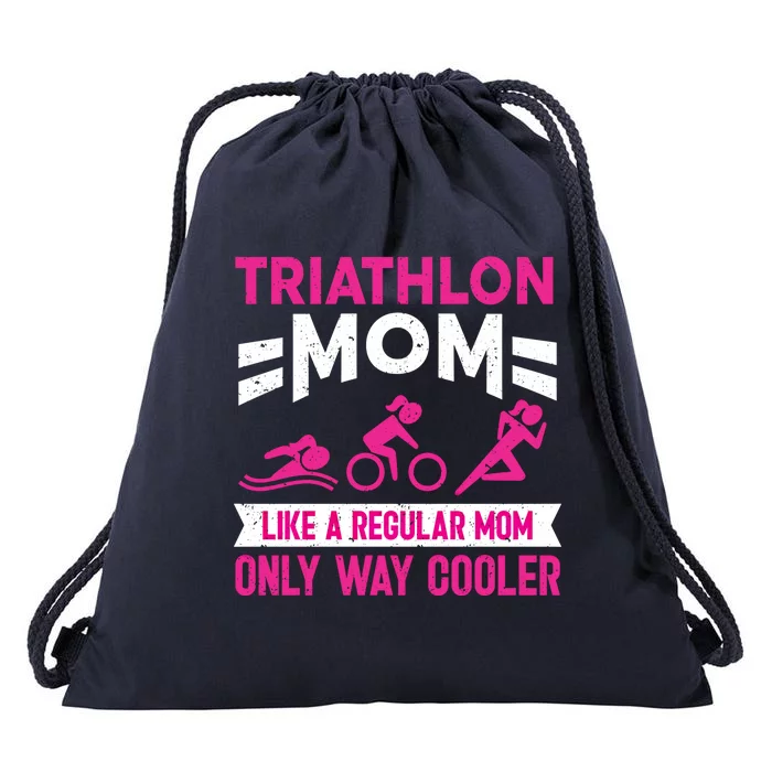 Triatlon Triathlete Triathlon Mom Gift Drawstring Bag