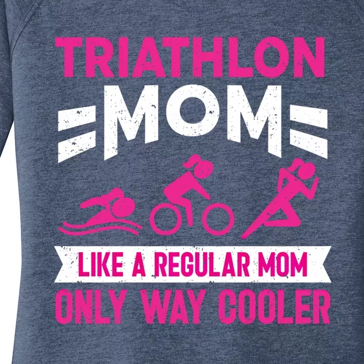 Triatlon Triathlete Triathlon Mom Gift Women's Perfect Tri Tunic Long Sleeve Shirt