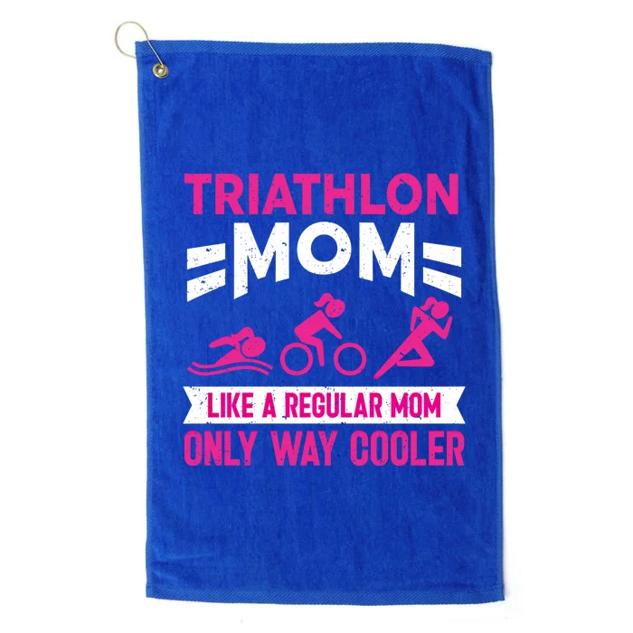 Triatlon Triathlete Triathlon Mom Gift Platinum Collection Golf Towel