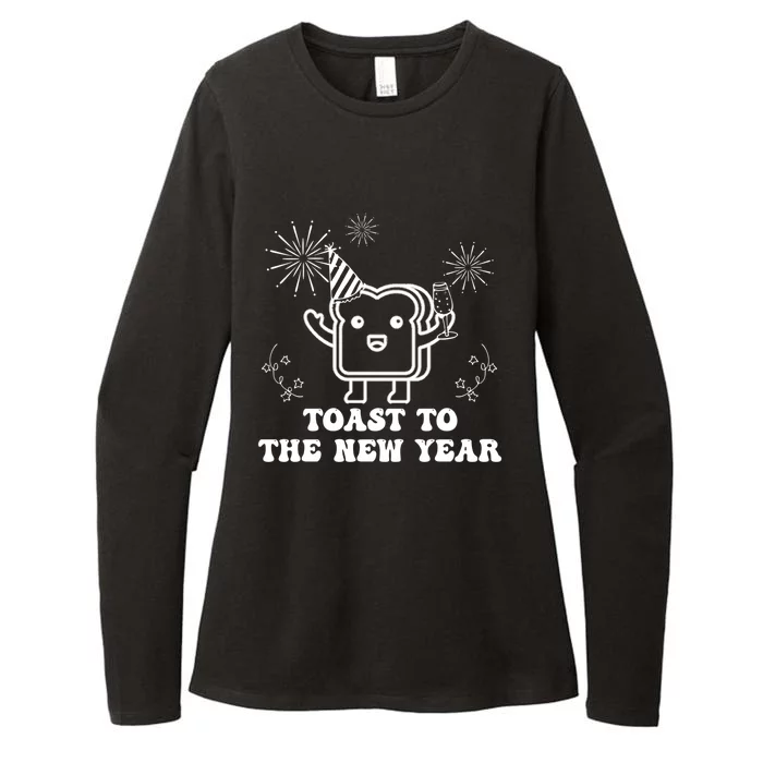 Toast To The New Year Party New YearS Eve Groovy Cool Gift Womens CVC Long Sleeve Shirt