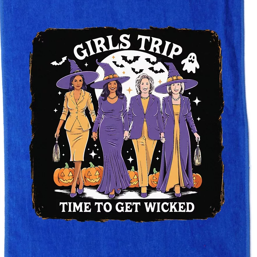 Trip Time To Get Wicked Kamala Harris For President Platinum Collection Golf Towel