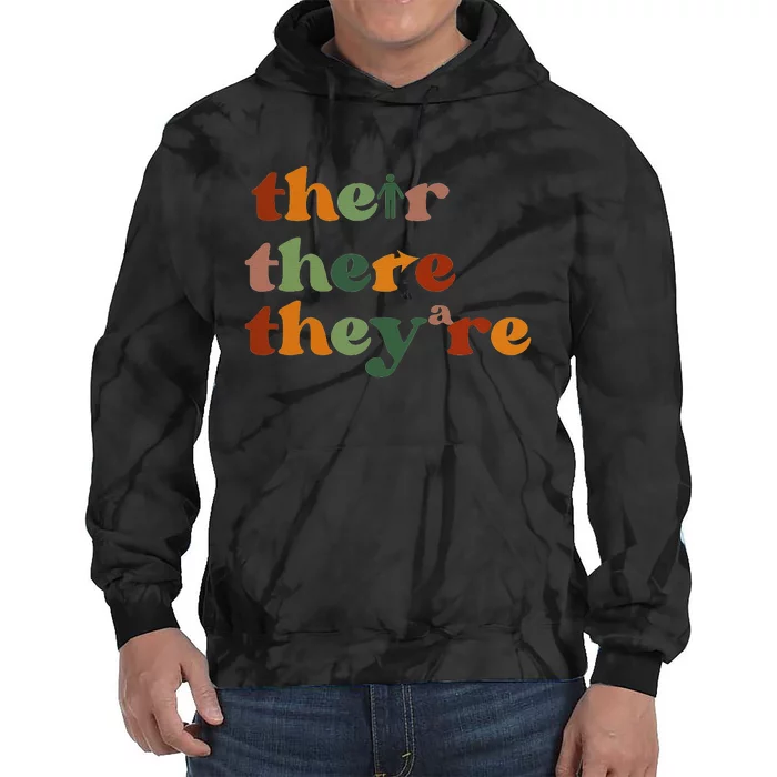 Their There They’Re Grammar Tie Dye Hoodie