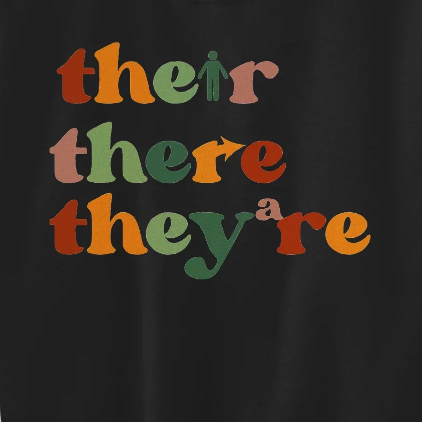 Their There They’Re Grammar Kids Sweatshirt