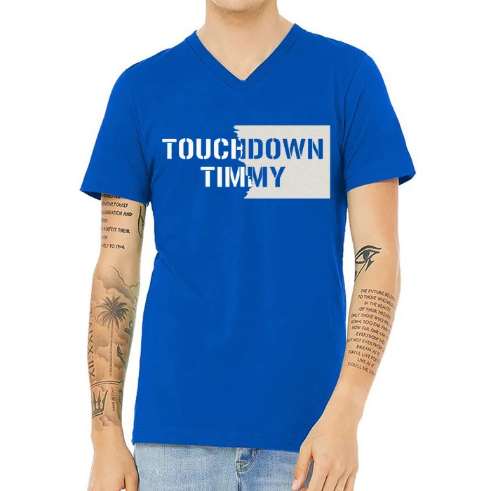 Touchdown Timmy Tim Walz V-Neck T-Shirt