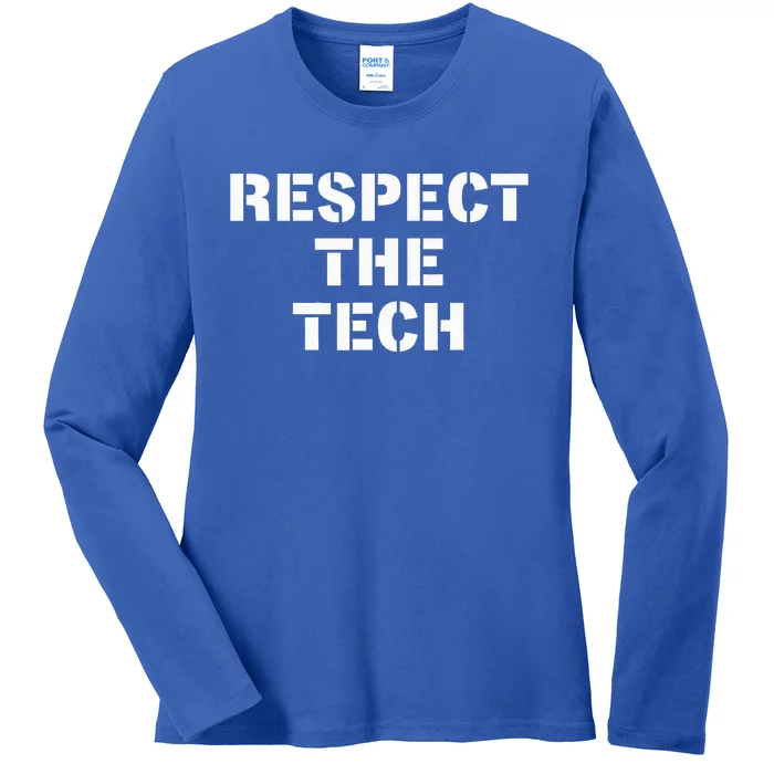 Theater Tech Technician Stage Crew Stagehand Gift Ladies Long Sleeve Shirt