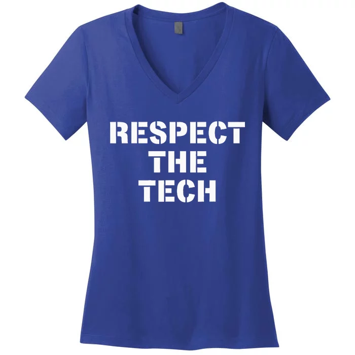 Theater Tech Technician Stage Crew Stagehand Gift Women's V-Neck T-Shirt