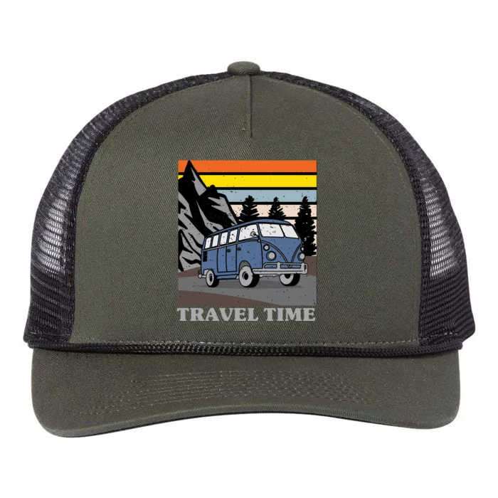 Travel Time Retro Rope Trucker Hat Cap