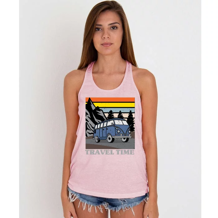 Travel Time Women's Knotted Racerback Tank