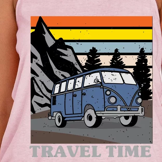 Travel Time Women's Knotted Racerback Tank