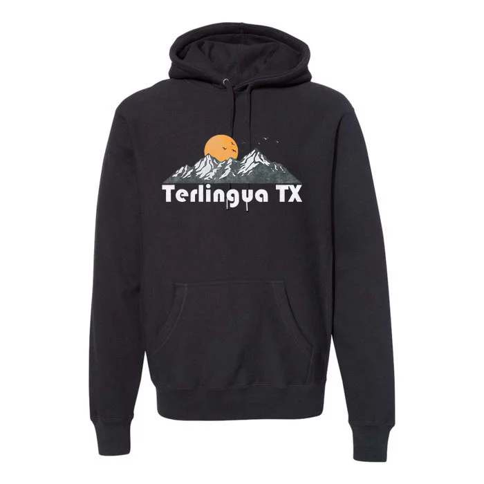 Terlingua Texas Tx Vintage 70s Premium Hoodie