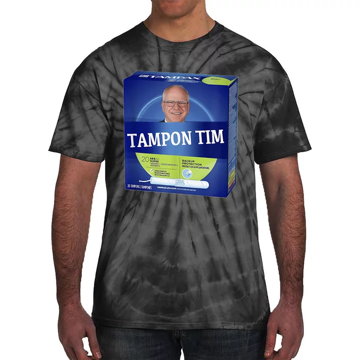 Tampontim Tampon Tim Funny Kamalas Vice President Tim Walz Tie-Dye T-Shirt