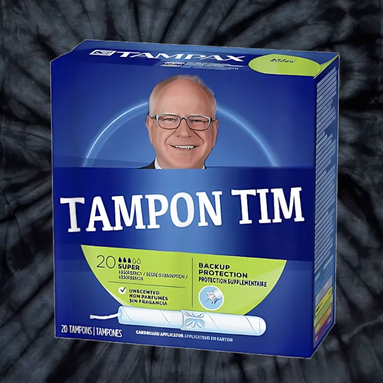 Tampontim Tampon Tim Funny Kamalas Vice President Tim Walz Tie-Dye T-Shirt