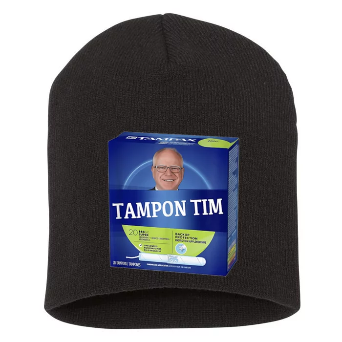 Tampontim Tampon Tim Funny Kamalas Vice President Tim Walz Short Acrylic Beanie