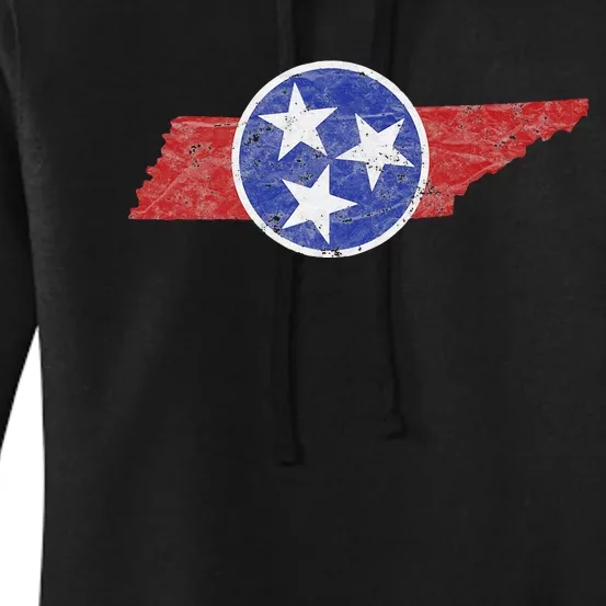 Tn Tennessee The Volunteer Mountain 3 Stars State Women's Pullover Hoodie