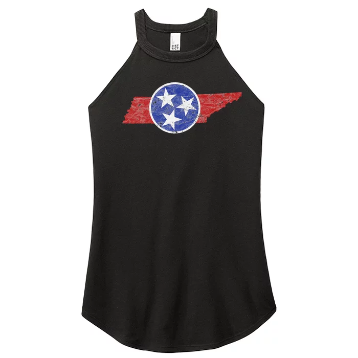 Tn Tennessee The Volunteer Mountain 3 Stars State Women’s Perfect Tri Rocker Tank