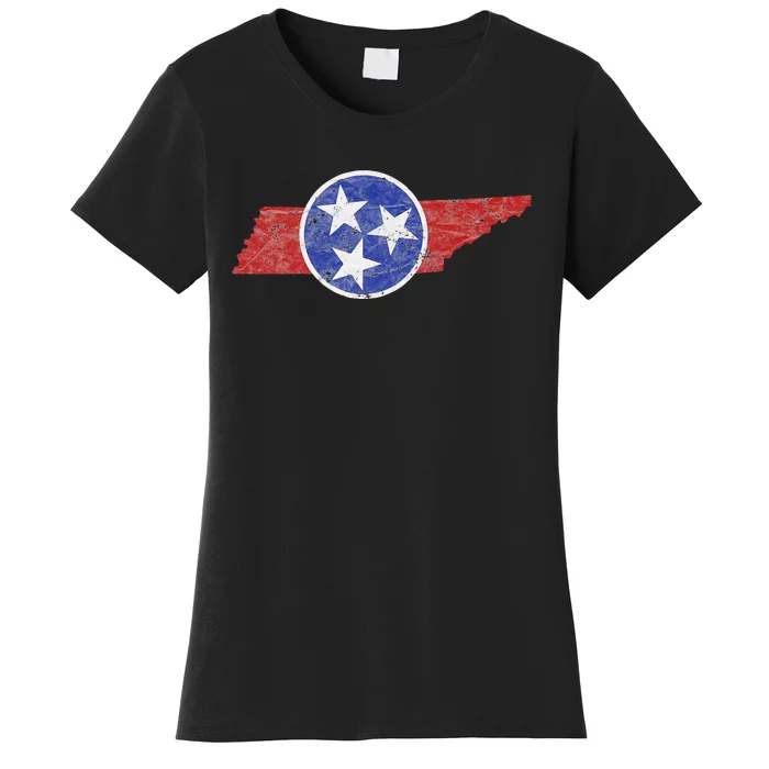 Tn Tennessee The Volunteer Mountain 3 Stars State Women's T-Shirt