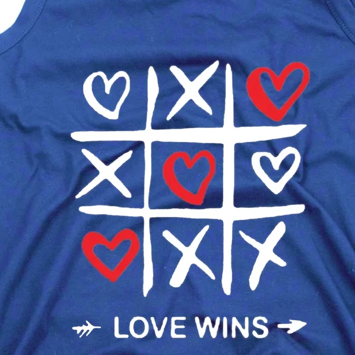 Tic Tac Toe Love Wins Love Always Wins Valentines Love Day Gift Tank Top