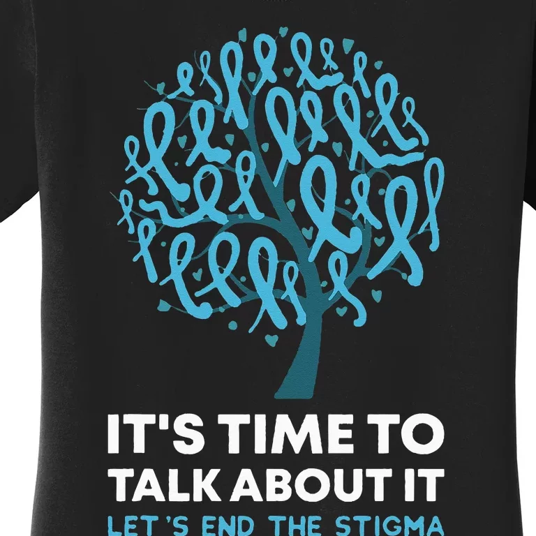 Time To Talk About It Sexual Assault Awareness Ribbon Tree Women's T-Shirt