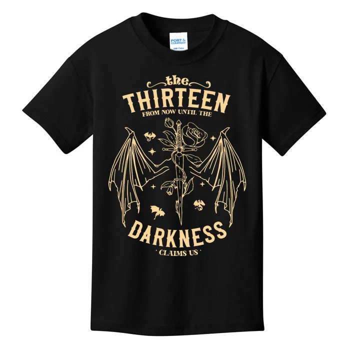 The Thirteen Throne Of Glass From Now Until The Darkness Claims Us Kids T-Shirt