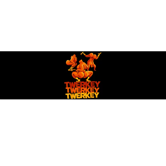 Twerkey Twerking Turkey Funny Thanksgiving Twerk Turkey Bumper Sticker