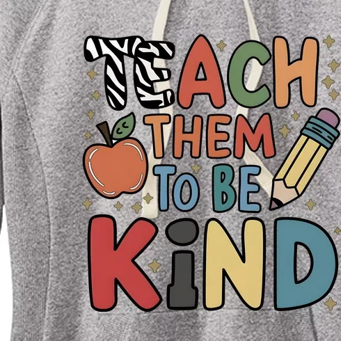 Teach Them To Be Kind Women's Fleece Hoodie