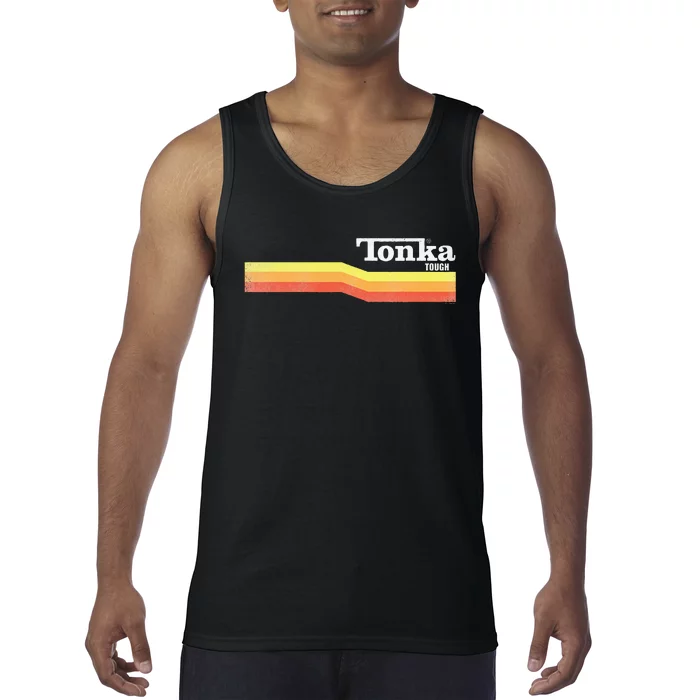 Tonka Tonka Tough Stripe Logo Tank Top