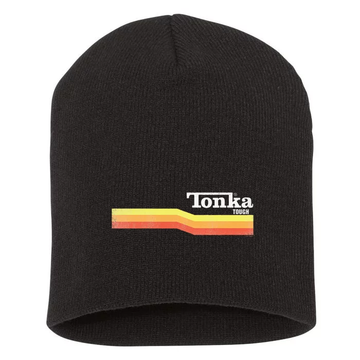 Tonka Tonka Tough Stripe Logo Short Acrylic Beanie