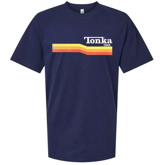 Tonka Tonka Tough Stripe Logo Sueded Cloud Jersey T-Shirt