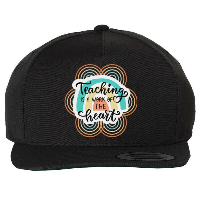 Teacher T Wool Snapback Cap