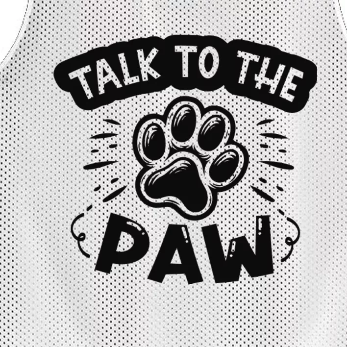 Talk To The Paw Mesh Reversible Basketball Jersey Tank