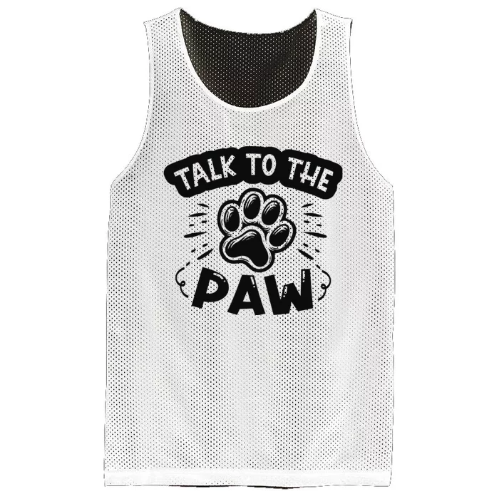 Talk To The Paw Mesh Reversible Basketball Jersey Tank