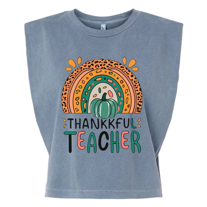 Thankful Teacher Garment-Dyed Women's Muscle Tee