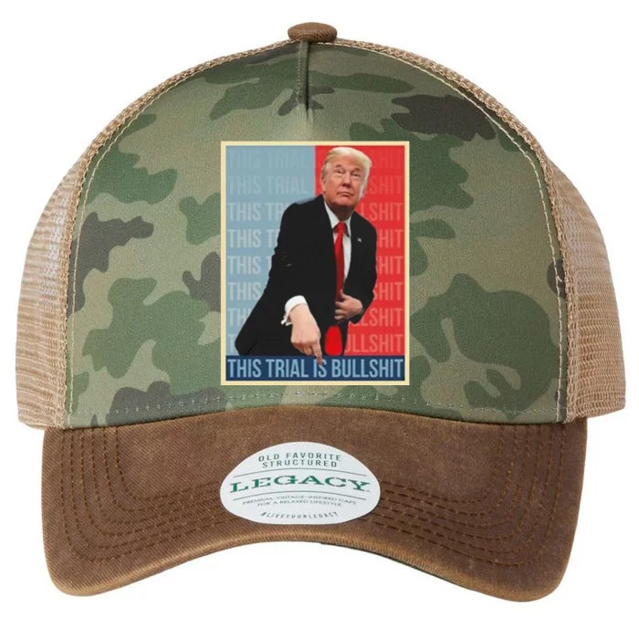 Trump This Trial Is Bullshit Legacy Tie Dye Trucker Hat