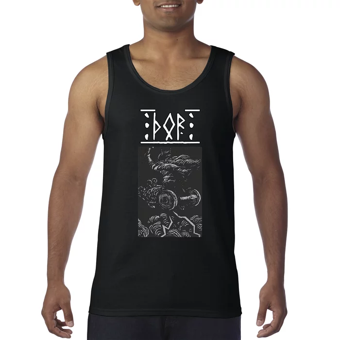 Thor The Thunderer Viking God Tank Top