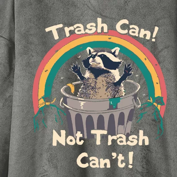 TRASH TALKER Trash Can Not Trash Cant Hooded Wearable Blanket