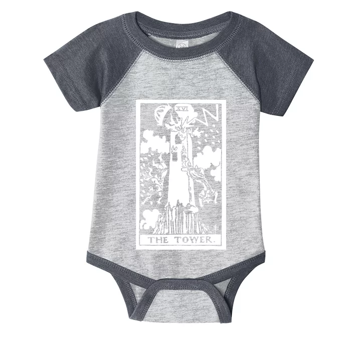 The T0wer Tarot Card Xvi Infant Baby Jersey Bodysuit