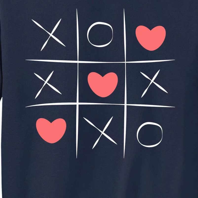 Tic Tac Toe Xoxo Valentines Day Cute Tall Sweatshirt