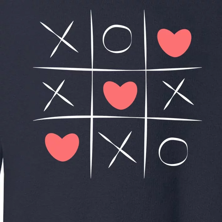 Tic Tac Toe Xoxo Valentines Day Cute Toddler Sweatshirt