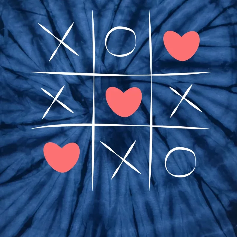 Tic Tac Toe Xoxo Valentines Day Cute Tie-Dye T-Shirt